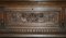 Dutch Hand Carved Monks Settle Bench with Internal Storage, 1860s, Image 10