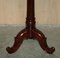 Antique Hand Carved Pedestal Plant Stands in the style of Thomas Chippendale, Set of 2 5