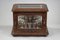 Late 19th Century Black Forest and Crystal Liqueur Cabinet in Carved Wood, Image 4
