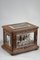 Mobiletto per liquori in cristallo e cristallo della fine del XIX secolo in legno intagliato, Immagine 2