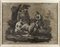 Zeus Fed by the Goat Amalthée, 1800s, Wallpaper Fragment, Framed 1