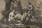 Zeus Fed by the Goat Amalthée, 1800s, Wallpaper Fragment, Framed 7