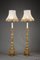Louis XIV Gilded Wood Tripod Candleholders, 1870s, Set of 2 4