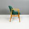 Mid-Century Modern Danish Armchairs in Forest Green Fabric and Wood, 1960s, Set of 2 5