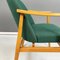 Moderne Dänische Mid-Century Armlehnstühle aus Stoff & Holz in Waldgrün, 1960er, 2er Set 11