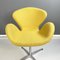 Modern Italian Armchair in Yellow Fabric and Metal, 1970s 6