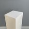 Modern Italian Parallelepiped Display Stand in White Painted Wood, 1980s 4
