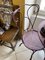 Mauve Wrought Iron Garden Table and Chairs, Set of 3 7