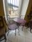 Mauve Wrought Iron Garden Table and Chairs, Set of 3 5