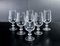 Crystal Wine Chalices by Lilique Saint Hubert, Set of 6 1