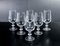 Crystal Wine Chalices by Lilique Saint Hubert, Set of 6, Image 1