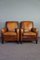 Leather Armchairs and Footstool from Lounge Atelier, Set of 3 3
