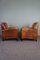 Leather Armchairs and Footstool from Lounge Atelier, Set of 3 6