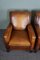 Leather Armchairs and Footstool from Lounge Atelier, Set of 3 7