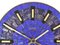 Reloj de pared alemán moderno de mosaico azul, años 50, Imagen 12