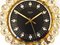 Reloj de pared Hollywood Regency alemán dorado con cristales de Junghans, años 70, Imagen 11