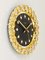 Reloj de pared Hollywood Regency alemán dorado con cristales de Junghans, años 70, Imagen 10