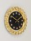 Reloj de pared Hollywood Regency alemán dorado con cristales de Junghans, años 70, Imagen 6