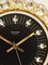 Reloj de pared Hollywood Regency alemán dorado con cristales de Junghans, años 70, Imagen 5