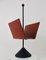 Italian Postmodern Magazine Rack in Leather by Porada Arredi, 1980s 3