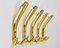 Hollywood Regency Golden Wall Coat Hook, 1970s, Image 10