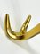 Hollywood Regency Golden Wall Coat Hook, 1970s 16