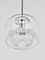 Mid-Century German Chromed Pendant with Glass Globe by Peill & Putzler, 1970, Image 3