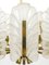 Mid-Century Glass Leaves Brass Chandelier by Carl Fagerlund for Orrefors, 1950s, Image 4