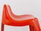 French Orange Fiberglass Chair by Patrick Gingembre for Paulus, 1970s, Image 2