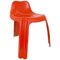 French Orange Fiberglass Chair by Patrick Gingembre for Paulus, 1970s 1