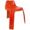Orangefarbener französischer Stuhl aus Fiberglas von Patrick Gingembre für Paulus, 1970er 1