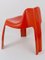 French Orange Fiberglass Chair by Patrick Gingembre for Paulus, 1970s 9