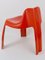 Orangefarbener französischer Stuhl aus Fiberglas von Patrick Gingembre für Paulus, 1970er 9