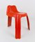 Orangefarbener französischer Stuhl aus Fiberglas von Patrick Gingembre für Paulus, 1970er 10