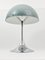 Panthella Table Lamp with Chrome Base and Grey Shade by Verner Panton for Louis Poulsen, 1970s, Image 9