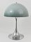 Panthella Table Lamp with Chrome Base and Grey Shade by Verner Panton for Louis Poulsen, 1970s 3