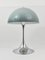 Lámpara de mesa Panthella con base de cromo y pantalla en gris de Verner Panton para Louis Poulsen, años 70, Imagen 8