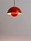 Lampe à Suspension Flowerpot Orange par Verner Panton pour Louis Poulsen, 1969 5