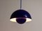 Danish Blue Enameled Flowerpot Pendant Lamp by Verner Panton for Louis Poulsen, 1969, Image 6