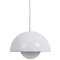 White Flowerpot Pendant Lamp by Verner Panton for Louis Poulsen, 1969, Image 1