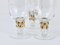 Bicchieri dorati di Lyngby, Danimarca, anni '60, set di 6, Immagine 2