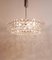 Large Austrian Nickel Chandelier with Diamond-Shaped Crystals from Bakalowits & Söhne, 1960s 3