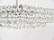Large Austrian Square Chandelier with Diamond-Shaped Crystals from Bakalowits & Söhne, 1950s 3