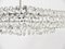 Large Austrian Square Chandelier with Diamond-Shaped Crystals from Bakalowits & Söhne, 1950s, Image 3