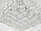 Large Austrian Square Chandelier with Diamond-Shaped Crystals from Bakalowits & Söhne, 1950s 16