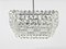 Large Austrian Square Chandelier with Diamond-Shaped Crystals from Bakalowits & Söhne, 1950s 7