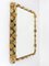 Large German Palwa Illuminated Flower Wall Mirror in Gilt Brass and Crystals, 1970 5