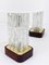 Austrian Ice Glass Table Lamps by J. T. Kalmar for Kalmar, 1950s, Set of 2 2