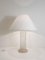 Lámpara de mesa con base de vidrio arenado de Karl Springer, años 70, Imagen 5