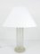 Lampada da tavolo con base in vetro sabbiato di Karl Springer, anni '70, Immagine 4